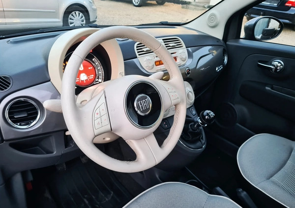 Fiat 500 cena 28999 przebieg: 167972, rok produkcji 2015 z Człopa małe 596